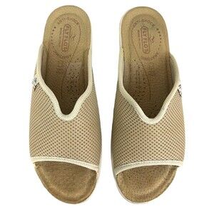 Fly Flot Italy Women's Anatomic Anti-Shock Sandal  Size 8  Comfort Wedge Slides